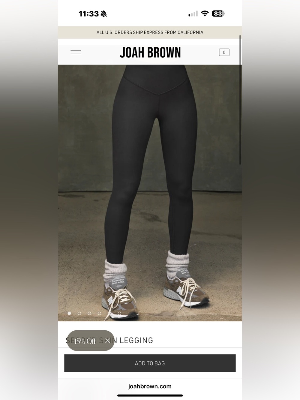 Joah brown second skin leggings
